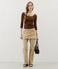 CITYBREEZE Button Layered Skirt Pants_3 Colors