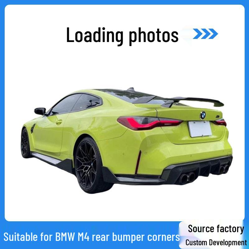 

20-25 BMW M3/M4 Rear Bumper Corner Mod for G80/G82 M3 rear corner [Gloss Black]