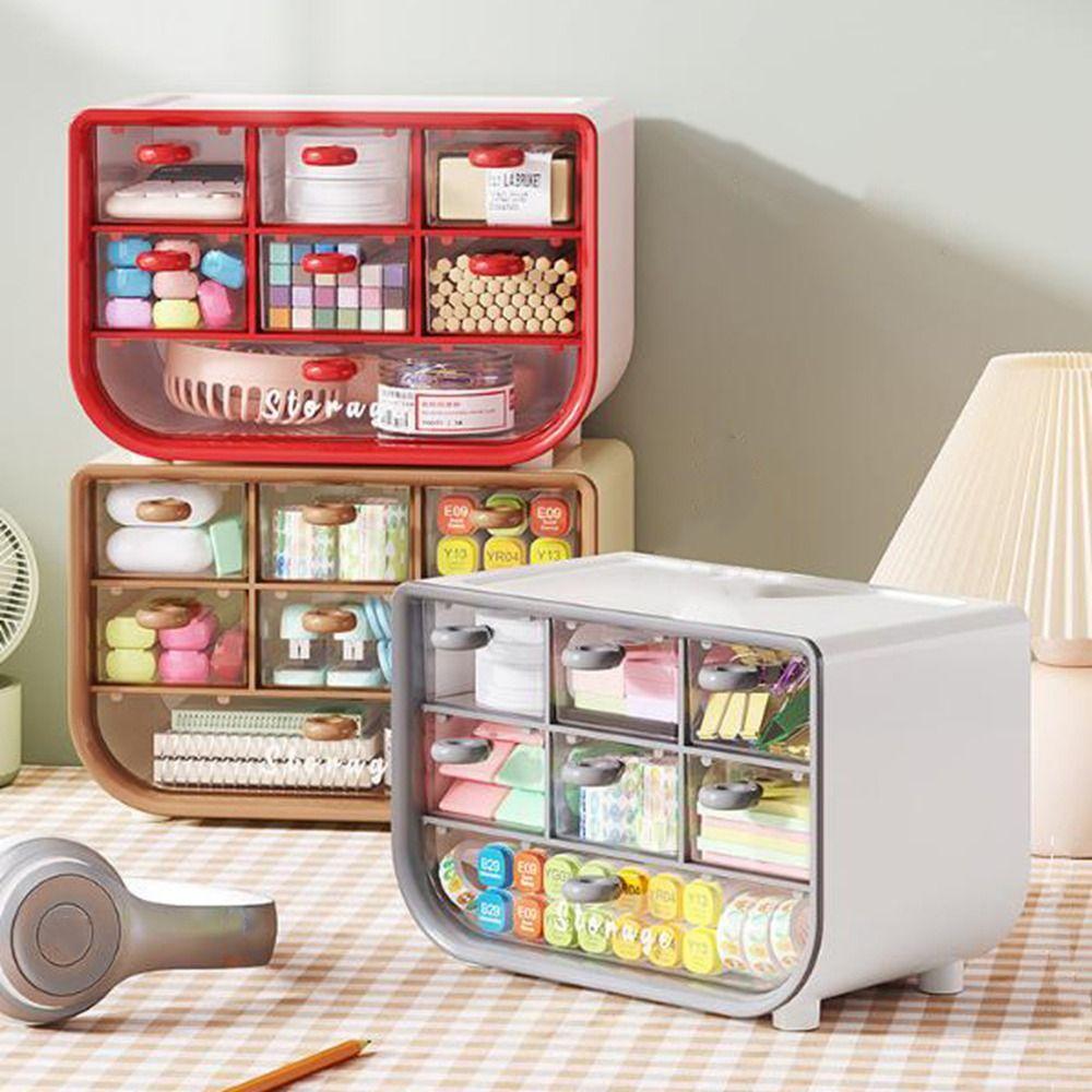 Large Capacity Makeup Storage Box Plastic Makeup Cosmetics Organizer Bedroom