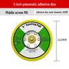 Flocked Self-Adhesive Sanding Discs (3" 4" 5" 7") for Electric and Angle Grinders with Pneumatic Suction Cup