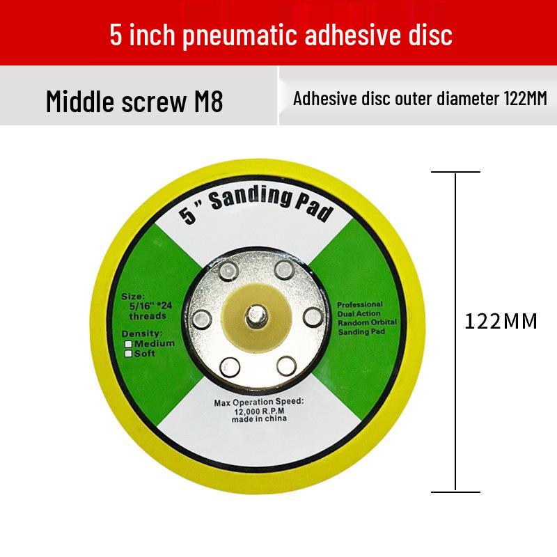 Flocked Self-Adhesive Sanding Discs (3" 4" 5" 7") for Electric and Angle Grinders with Pneumatic Suction Cup