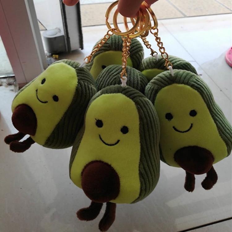 Avocado Cute Keychain Plush Toy Girls Kids Backpack Decoration Ornament Hanging