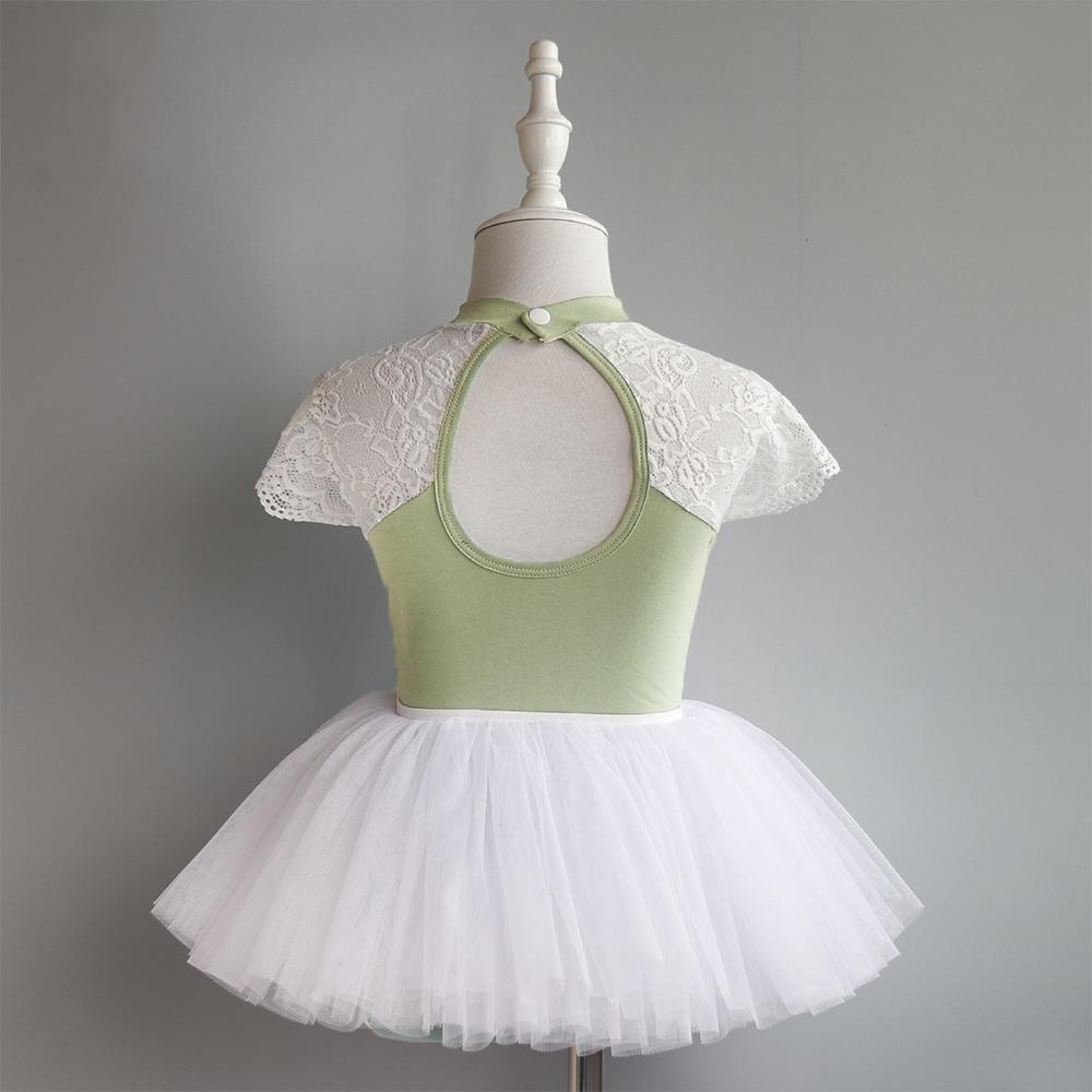 Summer Girls Ballet Tutu Leotard Breathable Gymnastics Dance Wear Fashion Ballet Costume Kids