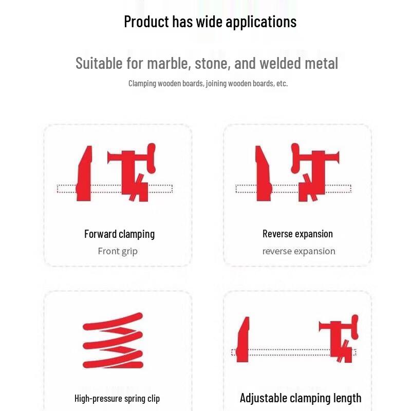 Jundingying G-Type Steel Pipe Clamp Set