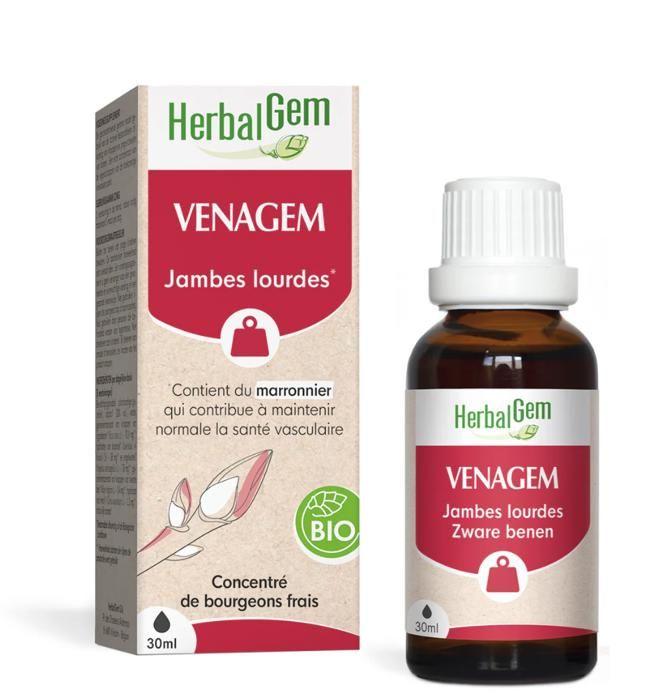 Herbalgem Complexe de Gemmothérapie Venagem Jambes Lourdes Bio 30ml