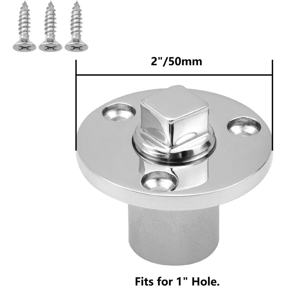 Boat Garboard Drain Plug Marine Stainless Steel Bilge Plug Kit