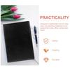 STOBOK A4 Business Notebook, 192 Pages, Large Capacity, Thick Ruled, PU Leather Hardcover, Diary, Minutes, Planner, Schedule Management, Simple and St