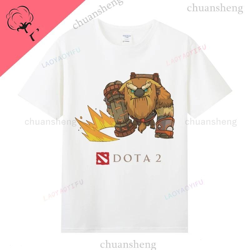 Dota2 Gaming TShirt Game Hero Printed Tshirt Top Shadow Fiend Pudge Axe Slardar Sven Wraith King Cent Phoenix Unisex Clothing