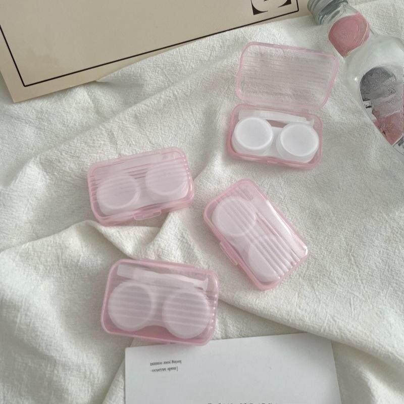 1pcs Simple Transparent Contact Lens Box Contact Lens Case Travel Portable Contact Lenses Case