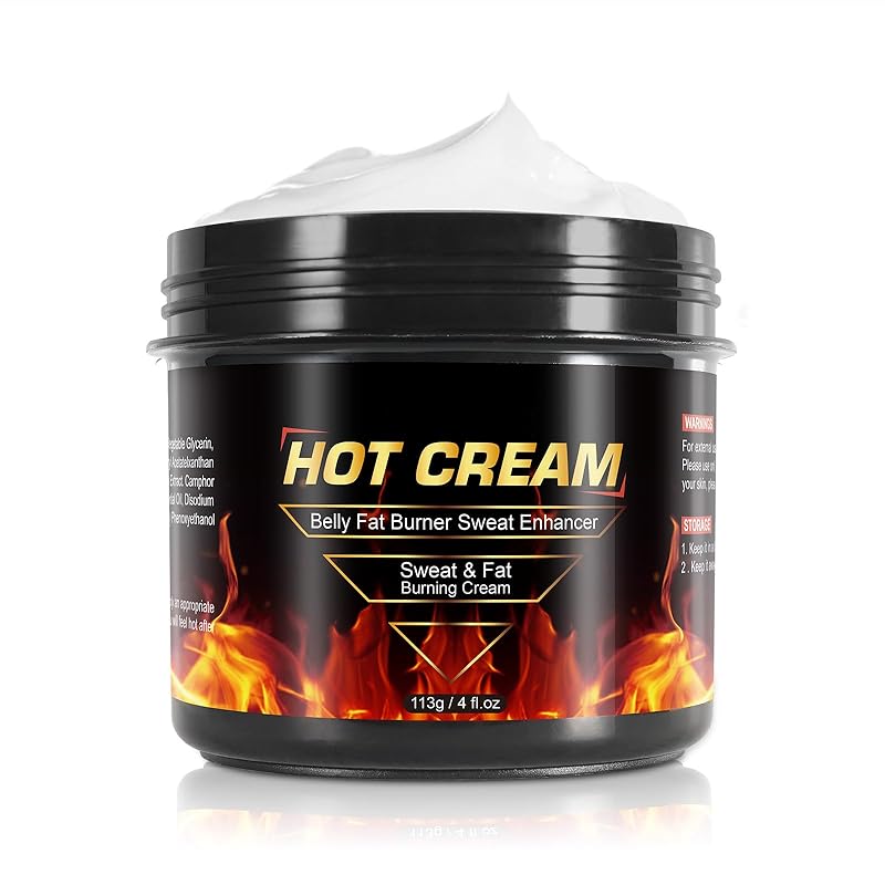 Sweat Cream for Body & Skin, 2 Pack Natural Sweat Cream Workout Enhancer for Targeted Areas, Enhanced Circulation, Support Muscle Warm-Up & Tightens 4 Fl Oz (Pack of 1)