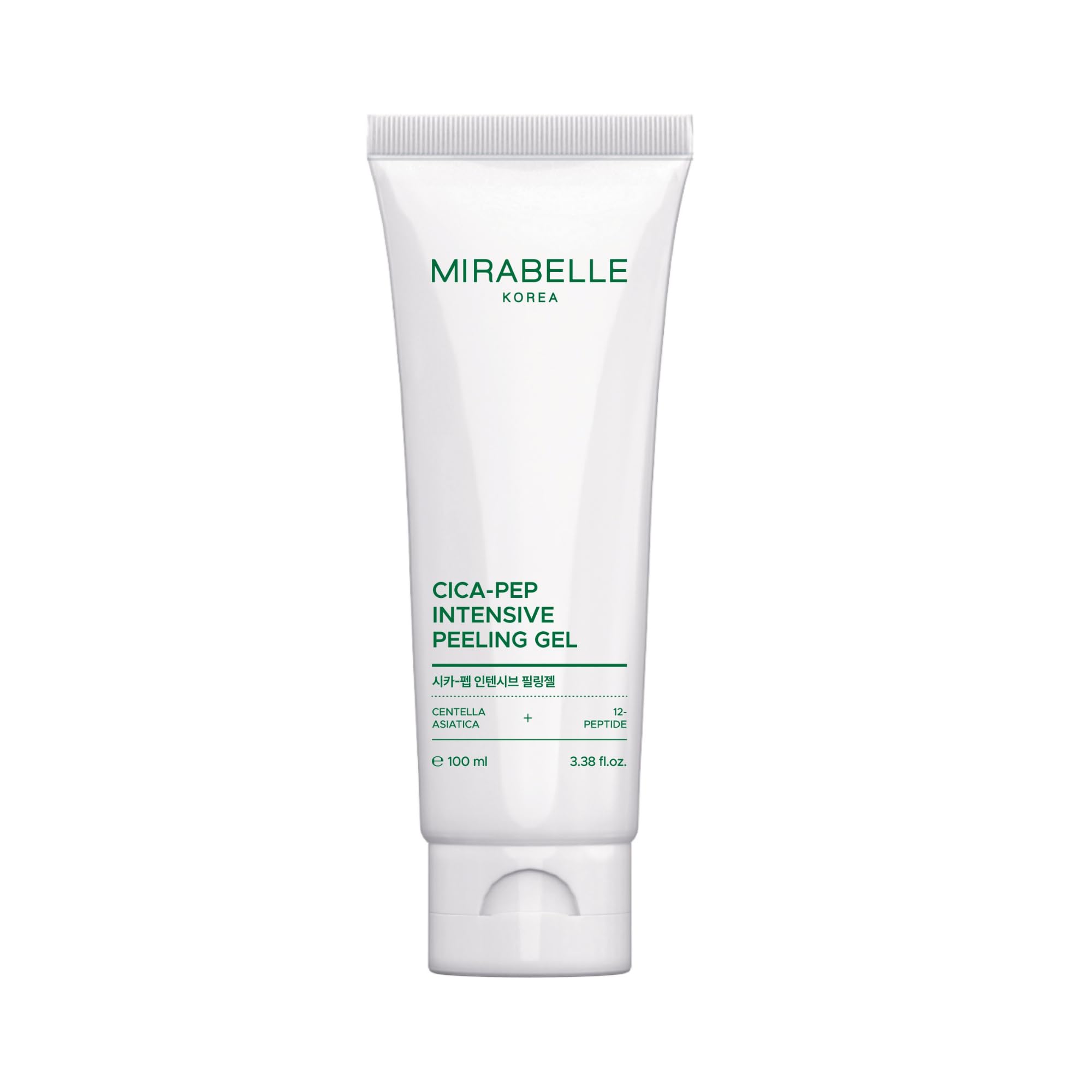 Mirabelle Korea Cica-Peptide Intensive Peeling Gel 100ml | Gentle Exfoliation with Papain & Peptides | Soothing Centella Asiatica | Hydrating & Bri
