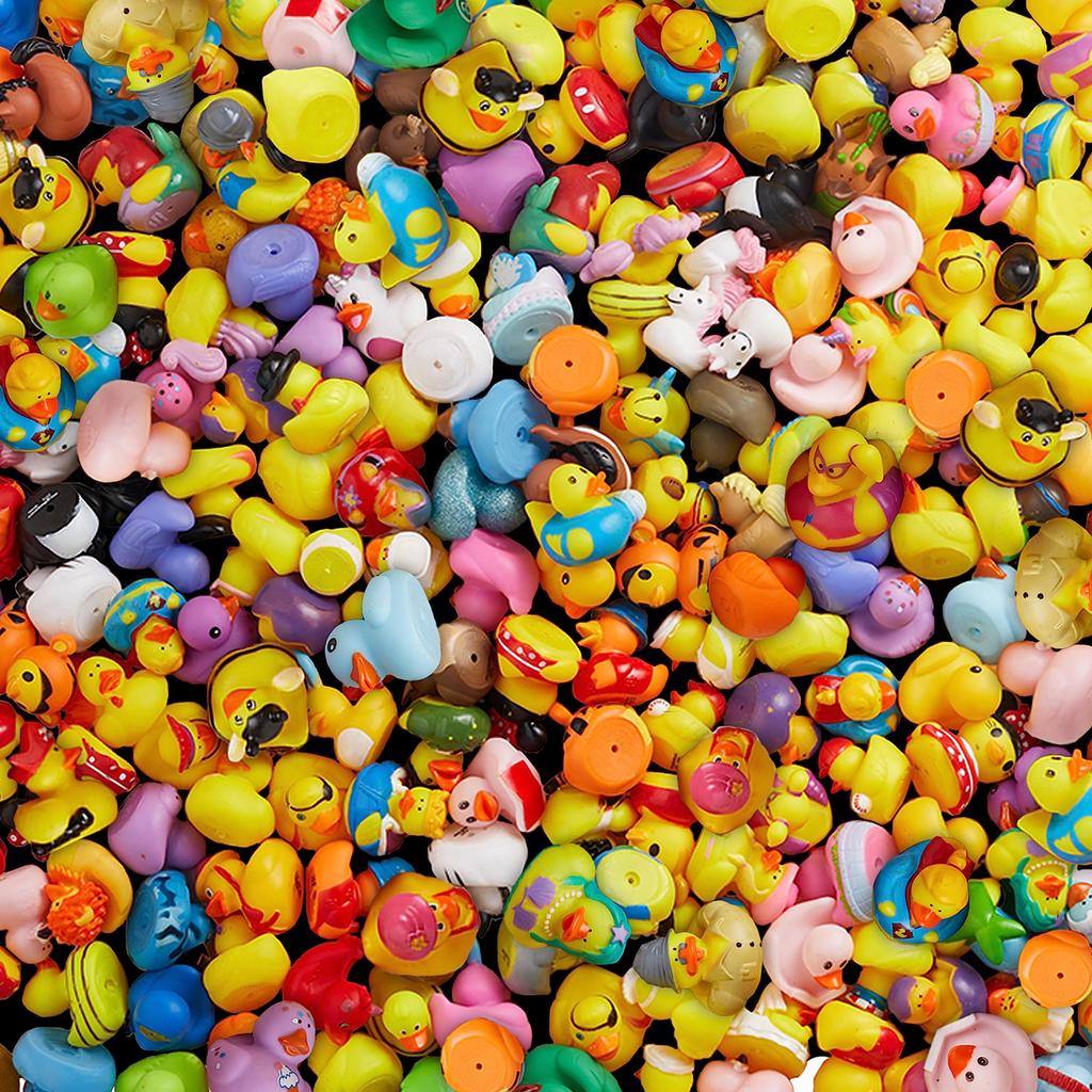 50/100/150Pcs Rubber Duck For Jeeps Ducking 2" Bulk Floater Duck For Kids - Baby Bath Toy Assortment - Party Favors, Birthdays,