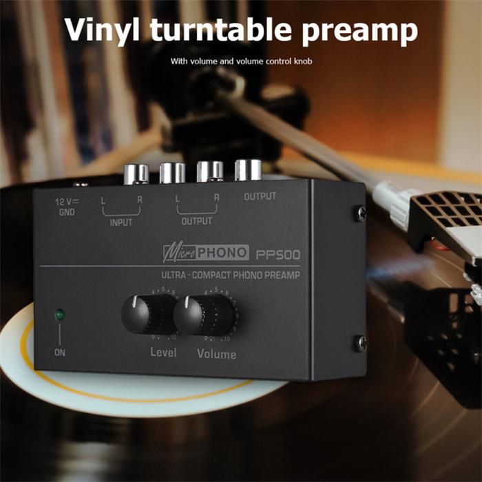 Buy PP500 Phono Preamp Preamplifier with Level Volume Control for LP
