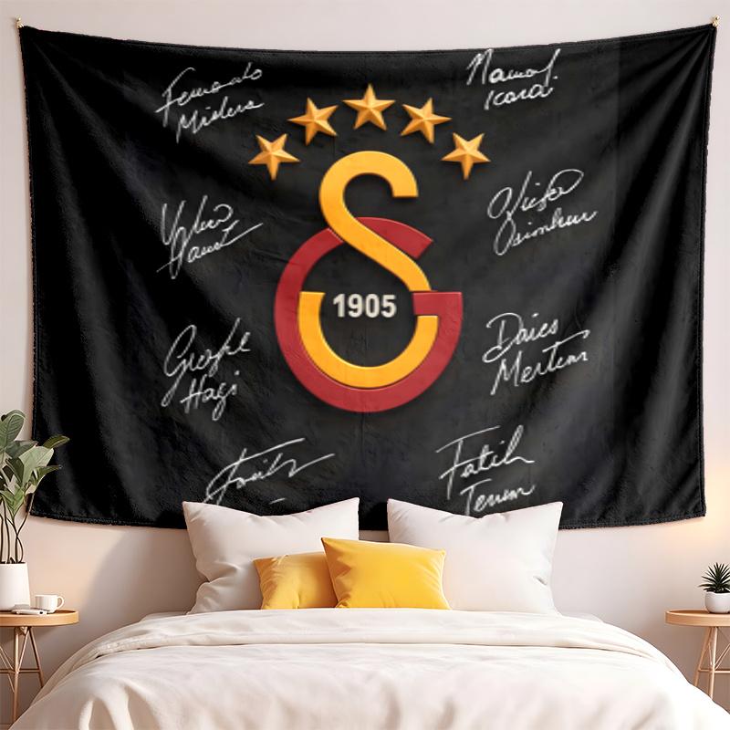 Gobelin Galatasaray wysokiej jakości do dekoracji salonu sypialni ścian akademika idealny jako dekoracja ścienna do sypialni lub prezent świąteczny
