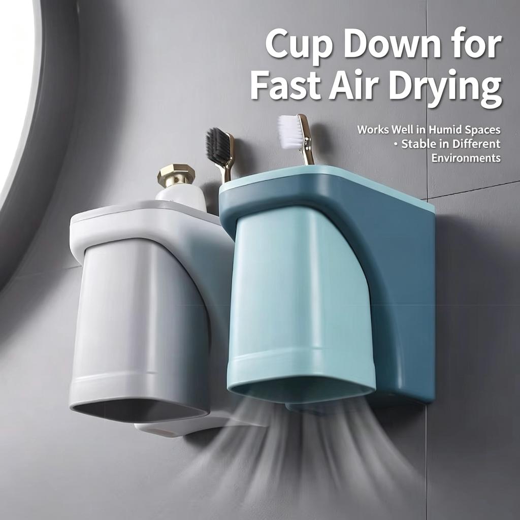 Mouthwash Cup Set, Bathroom Cup Holder, Dental Storage Rack