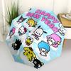 1pc Hello Kitty Happy New Year Automatic Opening/Closing Umbrella - Portable Three-Fold Design with 8-Bone Iron Frame - Outdoor, Gift for Fans, Travel
