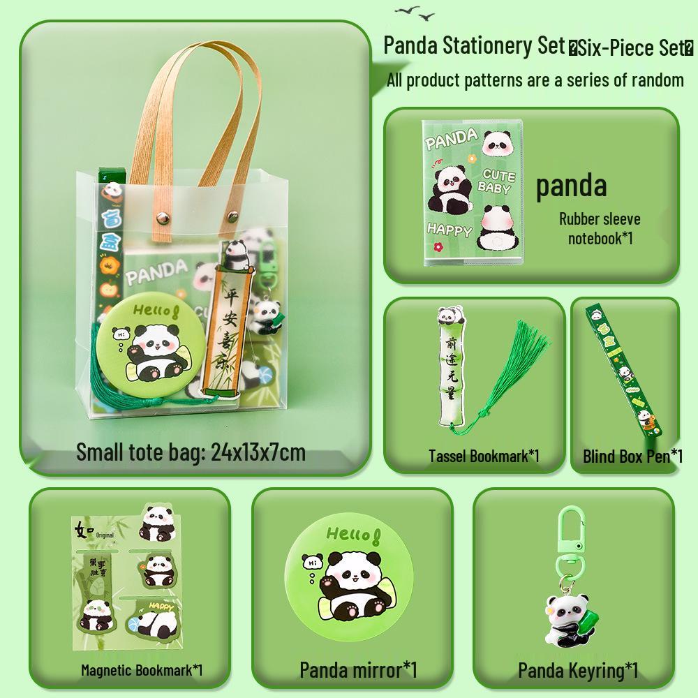 Cute Panda Back-to-School Stationery Gift Set