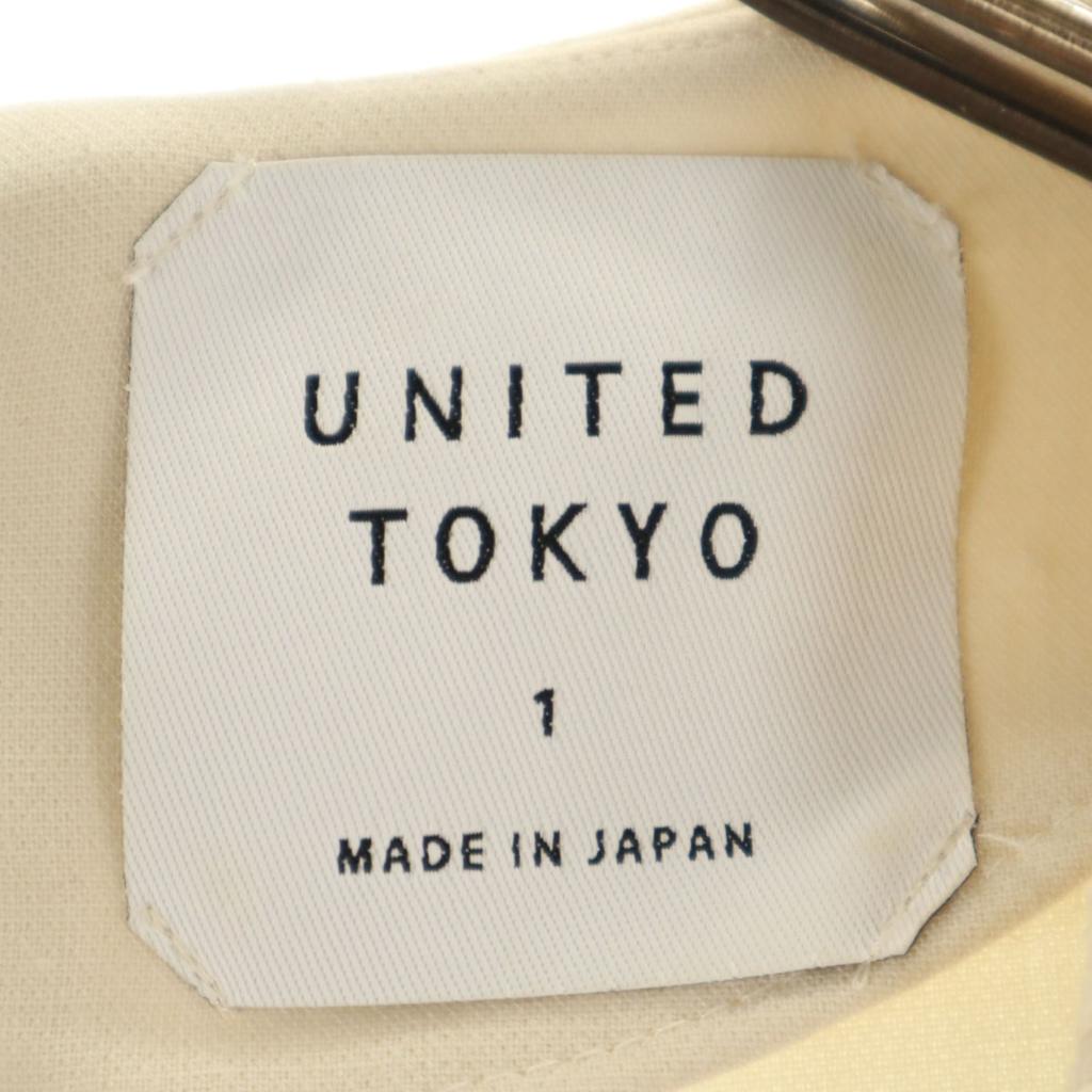UNITED TOKYO Made In Japan 7 Minutes Sleeve Cut 1 Off-white Back Fastener Women Used