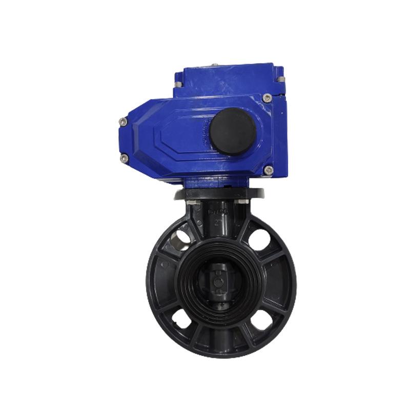 AOBL Electric PVC UPVC Butterfly Valve, Pneumatic Option, Multiple Sizes DN65/80/100 Available