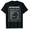 Unisex Style Unisexs Clothing Oversized Tshirt Humor Quotes Fitness T Shirt Sayings Humor Introvers Joke Introvert Cotton Tshirt