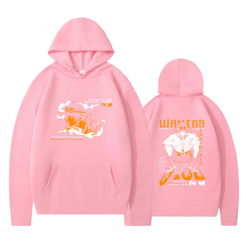 Autumn Winter Fashion Casual Hoodie Cartoon Anime Character Double Sided Printed Men's Loose Comfortable Sports Hoodie