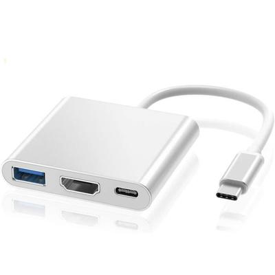 USB-C auf HDMI Adapter - 4K - USB 3.0 Port - USB-C Ladeanschluss - 3 in 1