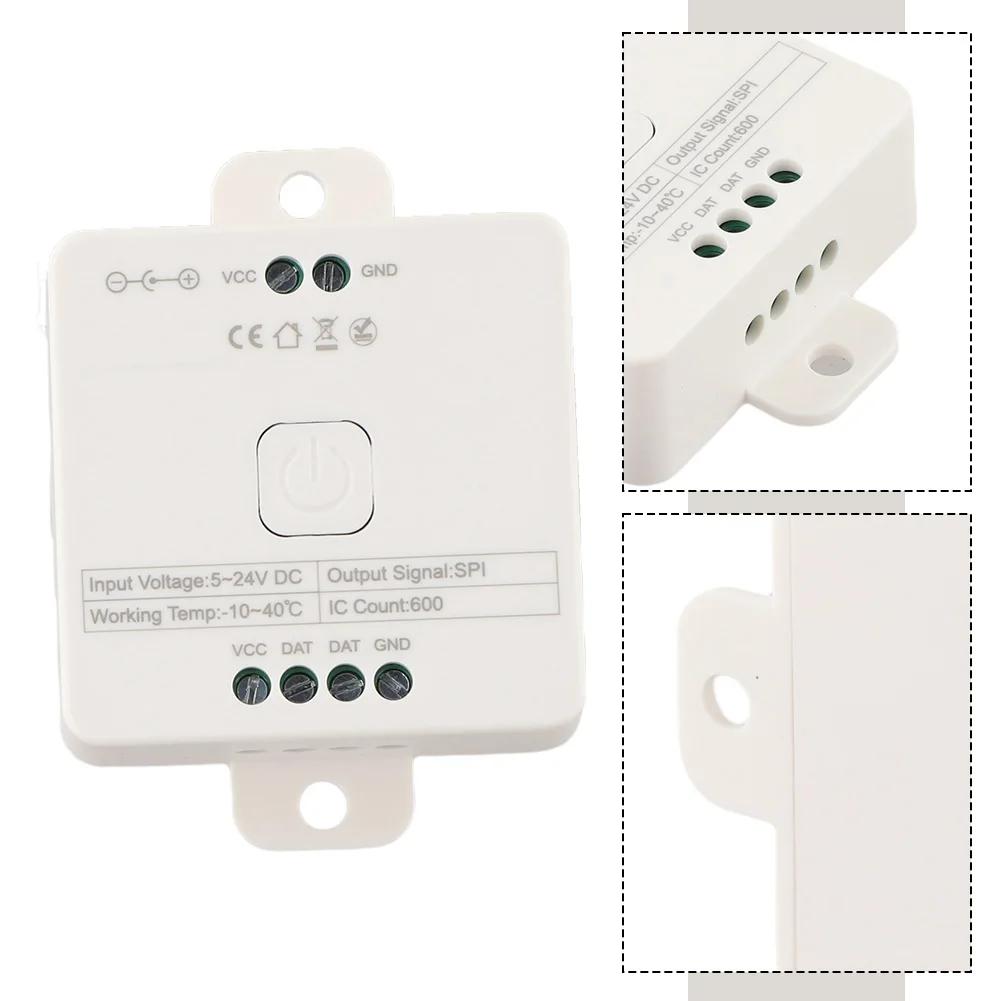 DC5V to 24V Addressable RGB LED Controller with Music Reactive Lighting 146 Preset Modes and Multi Group Control