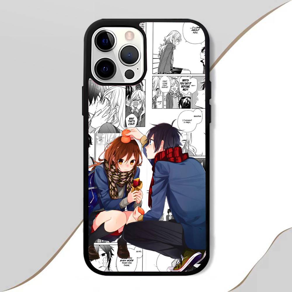 Horimiya Phone Case Mobile Suitable For Apple 16 PRO MAX 15 14 13 12 MINI 11 Patch Black Hard Shell