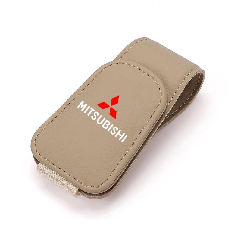 Car Sun Visor Glasses Clip Sunglasses Box Auto Accessories For Mitsubishi ASX Lancer EVO Pajero Outlander L200 Car Accessories