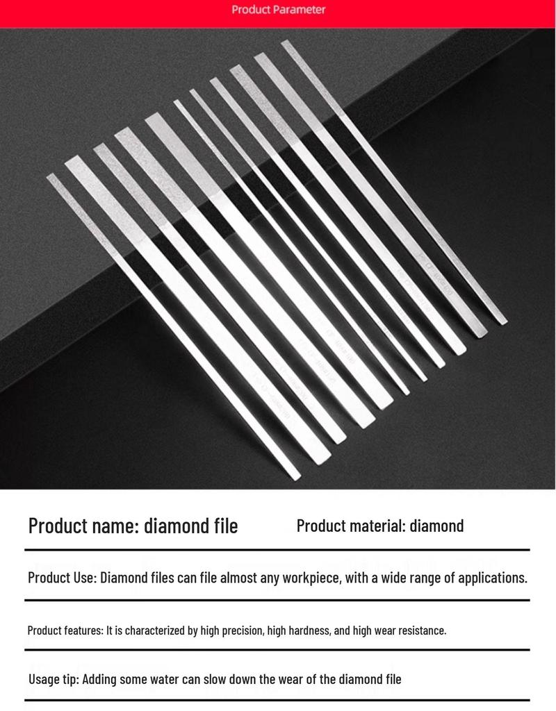 Diamond Electroplated Alloy File Set CF-400 with Carborundum - Free Shipping