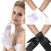 Stretch Short Gloves Evening Party Gloves Short Length Wrist Length Gown Gloves