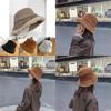 Cozy Lambswool Women's Winter Hat Fashionable Korean Style Bucket Hat For Cold Seasons