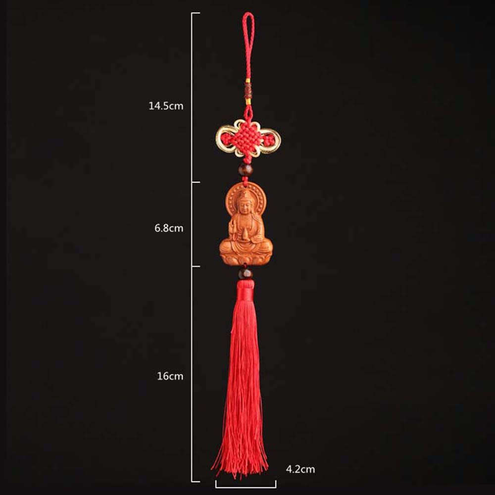 Mirror Pendant Art Sculpture Car Ornaments Car Pendant Guanyin Pendant Interior Accessories