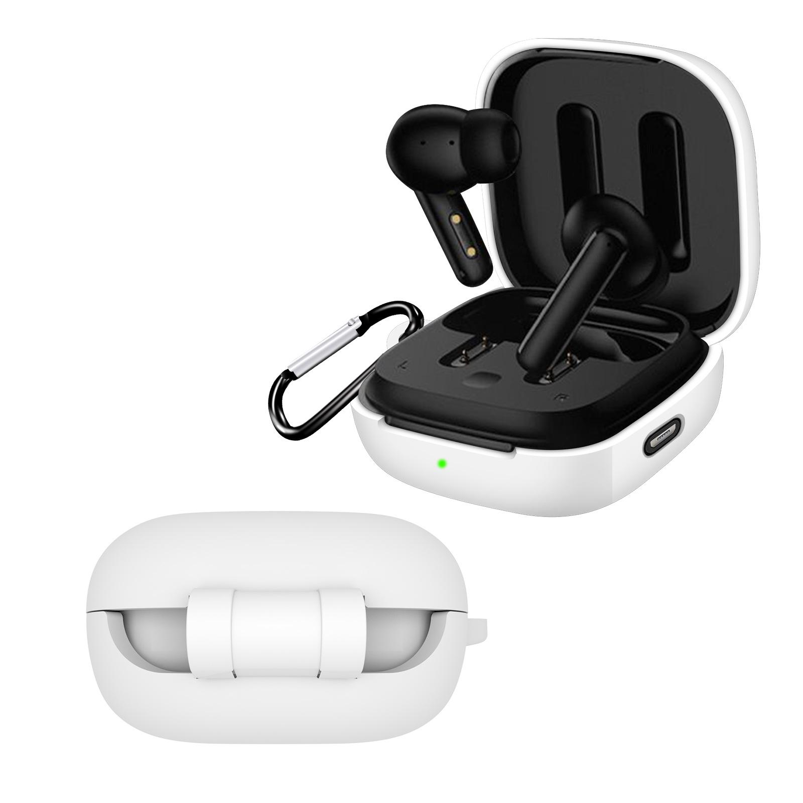 

Силіконова захисна кришка для QCY T13 ANC Airdots TWS чохол для навушників Bluetooth Пилозахисний захисний чохол білий