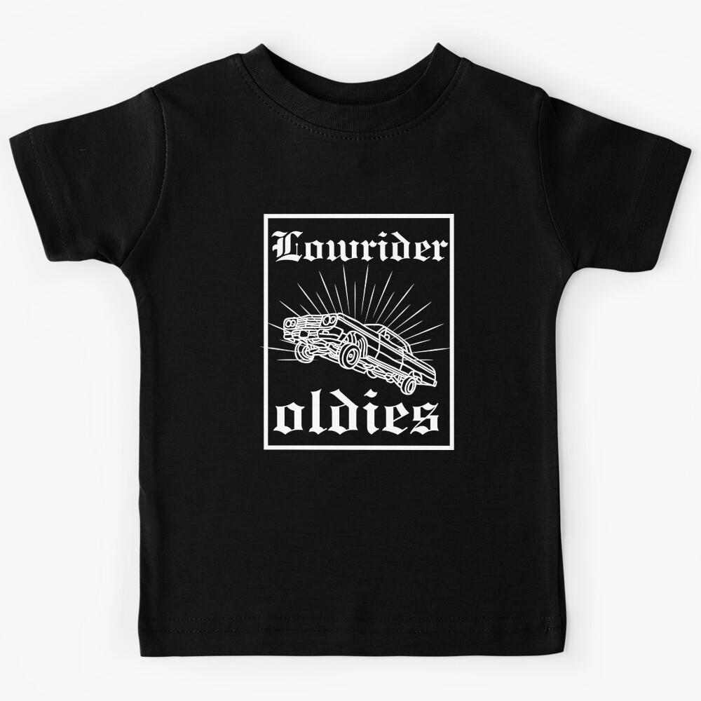 Black And White Hopping Lowrider Oldies Kids T-Shirt 120