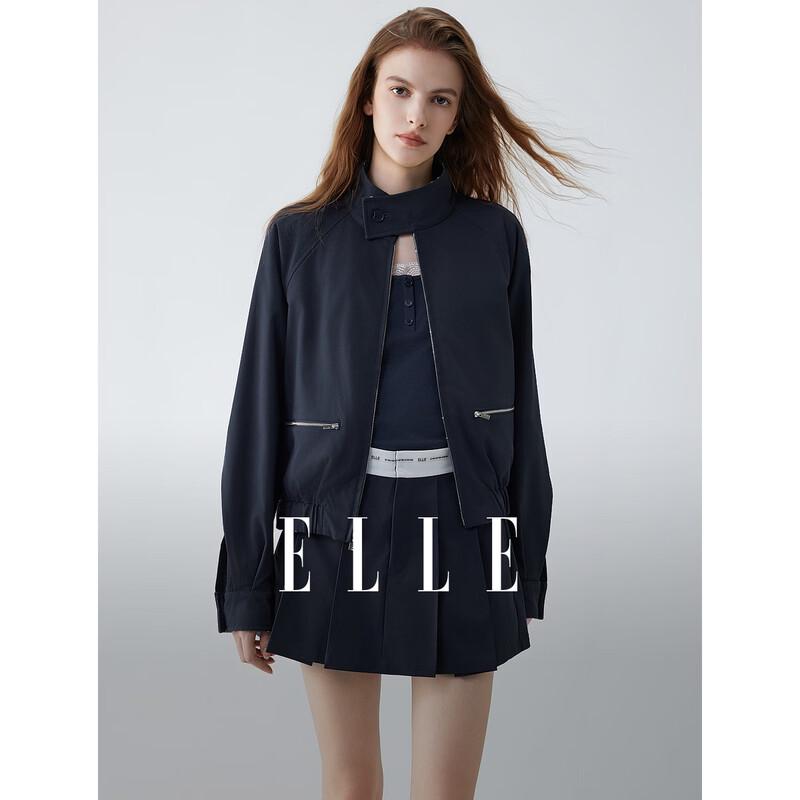 ELLE Women s Reversible Plaid Short Jacket S