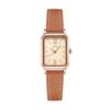 Gedi Minimalist Rectangular Women’s Watch – Retro Korean Style Quartz for Students
