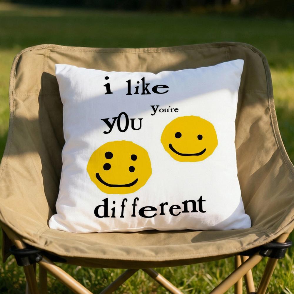 Luxury Smile CCpfm Cushion Cover Soft Reversible Durable Pillow Cover MultiScene Use for Home Car Daily Comfort