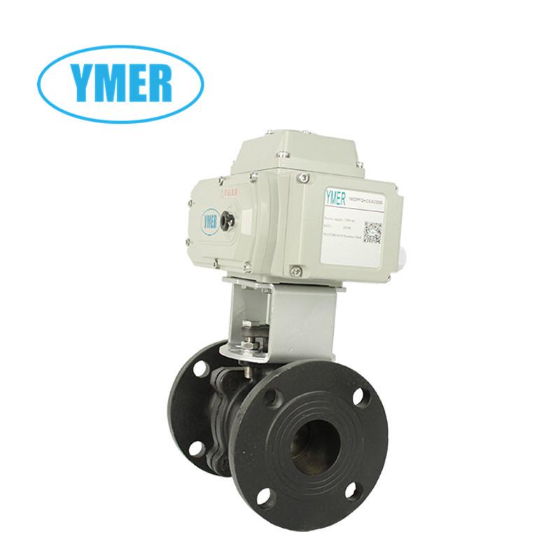 AC220V High-Temp Cast Steel Flanged Electric Ball Valve DN25 16CPFQ+CEA220S