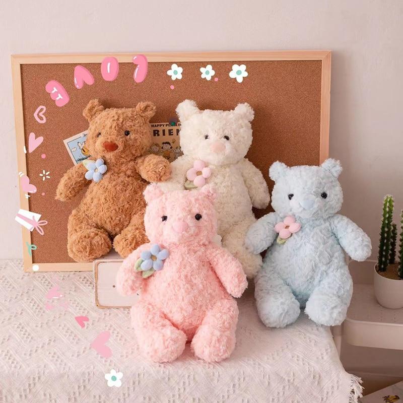 1 stück 40 cm Niedlichen Cartoon Teddybär Plüschtiere Gefüllte Weiche Tiere Dressing Up Puppe Für Mädchen Kinderzimmer Dekor Geburtstagsgeschenke