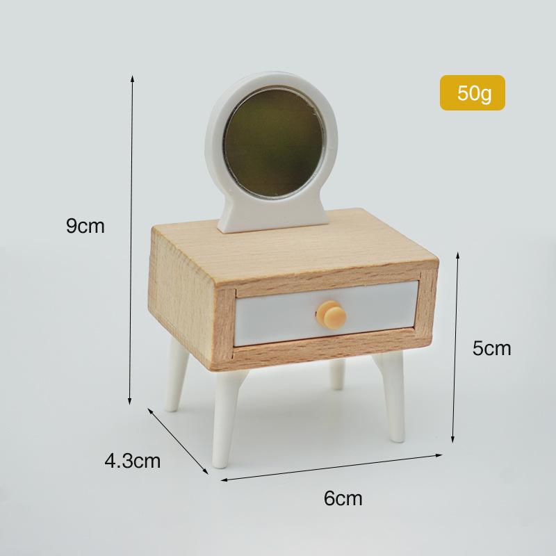Simulation Small Furniture Doll Room Blind Box Doll Scene Ornament Play House Toy Wooden