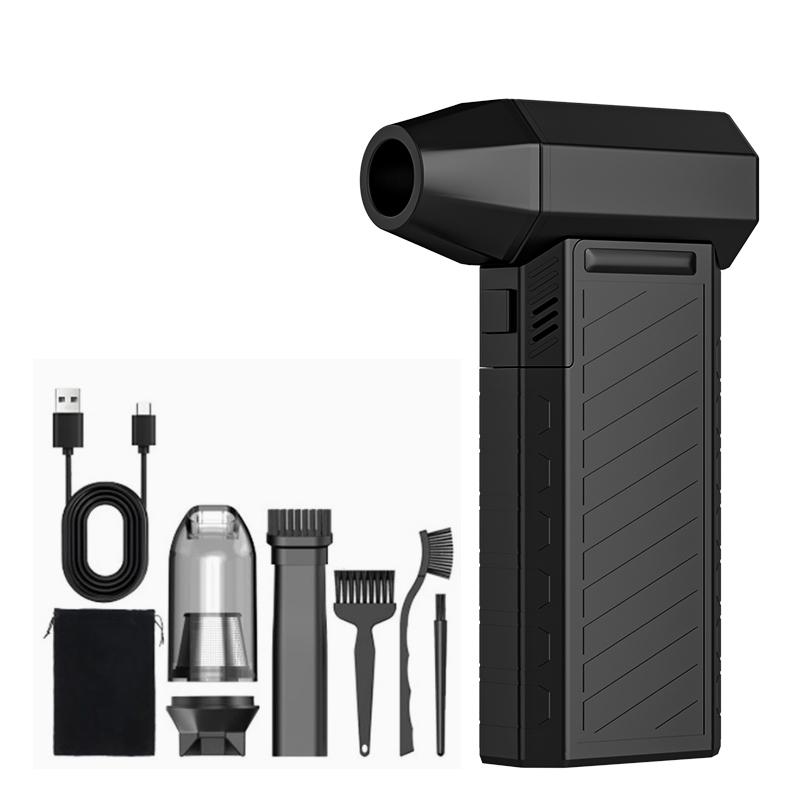 STLFPortable Cordless Car Vacuum Cleaner Mini Handheld Air Duster with Multi-Nozzles Dry Cleaning Tool for Cars Pets Homes