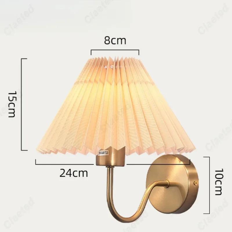 

Креативный ретро светодиодный тканевый абажур E27 изогнутый крючок настенный светильник спальня ночник мебель гостиная украшение освещение Warm light