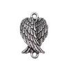 Feather Charm Angle Connectors For Bohemian Style Jewelry Vintage Pendants