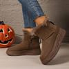 Winter 2025 New Platform Versatile Booties Fleece Thickened Cotton Shoes Snow Boots