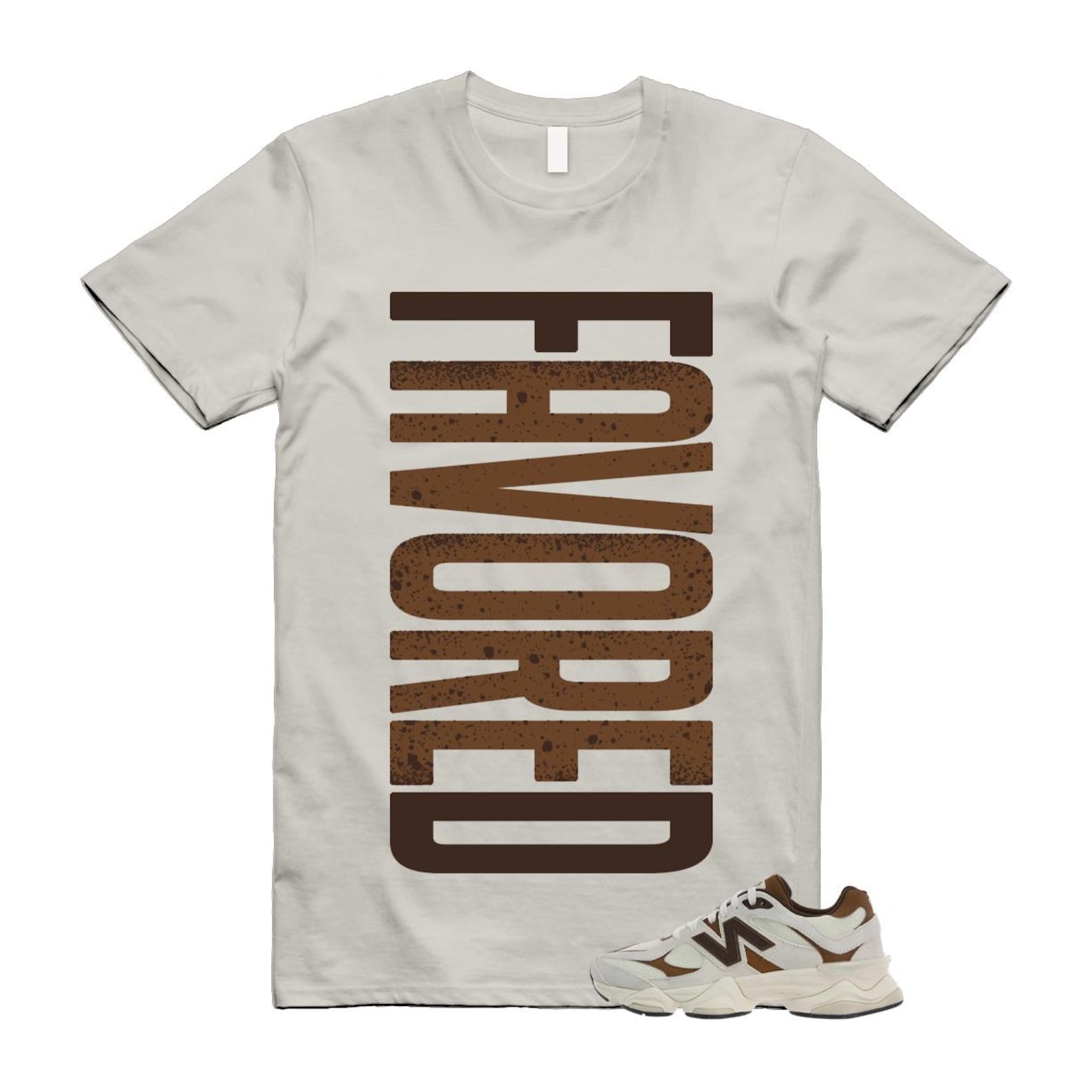 9060 Breakfast Tea Angora Brown T Shirt Match FAVORED 2XL