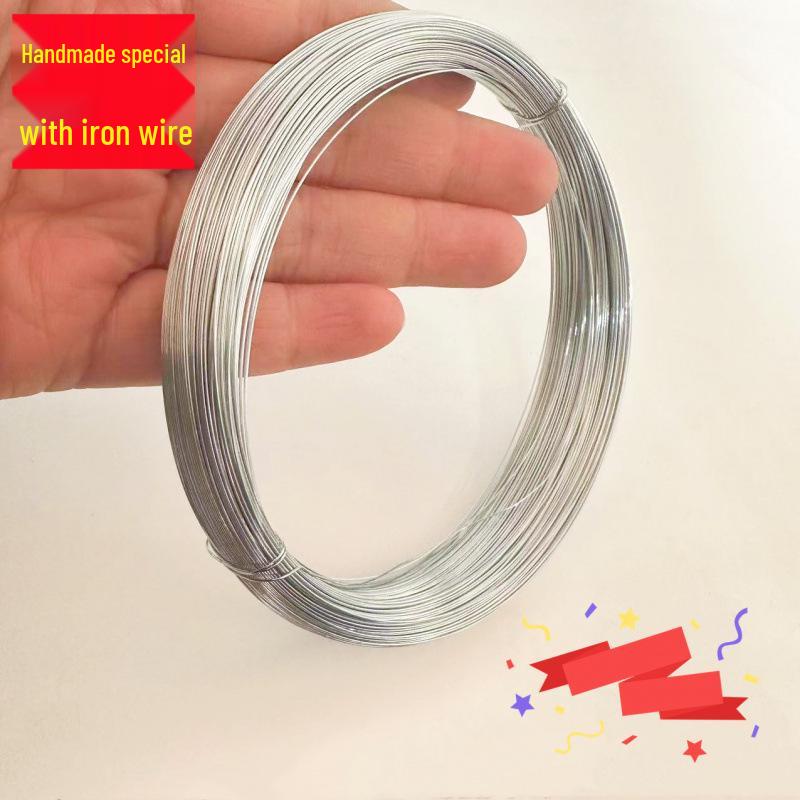 Iron Wire Handmade Silk Thread for Floral Art & Soft Clay Sculpture - DIY Binding Wire for Flowers