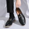 Fashion Men Luxury Leather Shoes Casual Moccasins Mens Fashion Slip-on Summer Party Wedding Loafers Men Light Comfortable Driving Flats