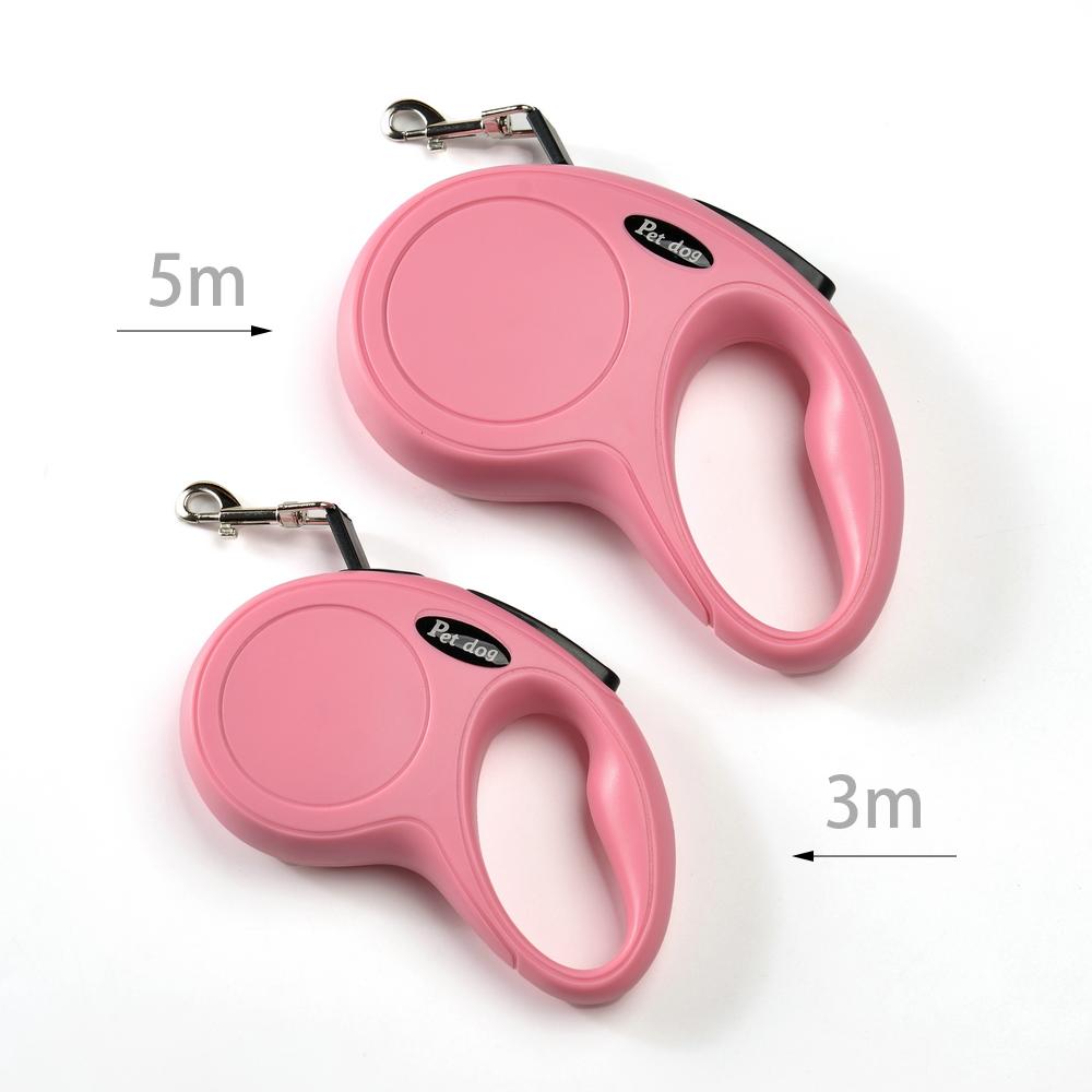 Nylon Dog Leash Automatic Retractable Puppy Lead Outdoor Hiking Extending Pet Traction Rope For Small Medium Cats Dogs Supplies