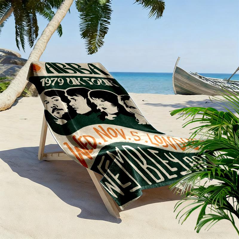 Rock Legends Unite Beach Towel Portable for Travel Beach Seaside Swim Absorbent Bath Towel Fashion Beach Comfort Printing